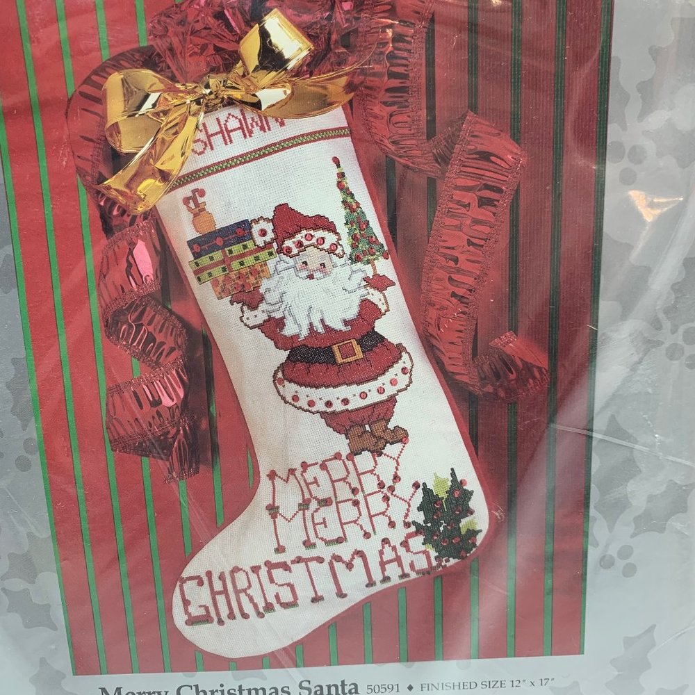 New Something Special Santa Counted Cross Stitch Kit Merry Christmas 12 x 17